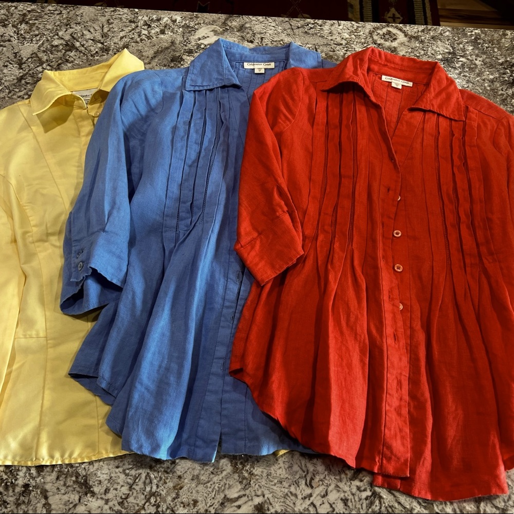 3 Coldwater Creek blouses